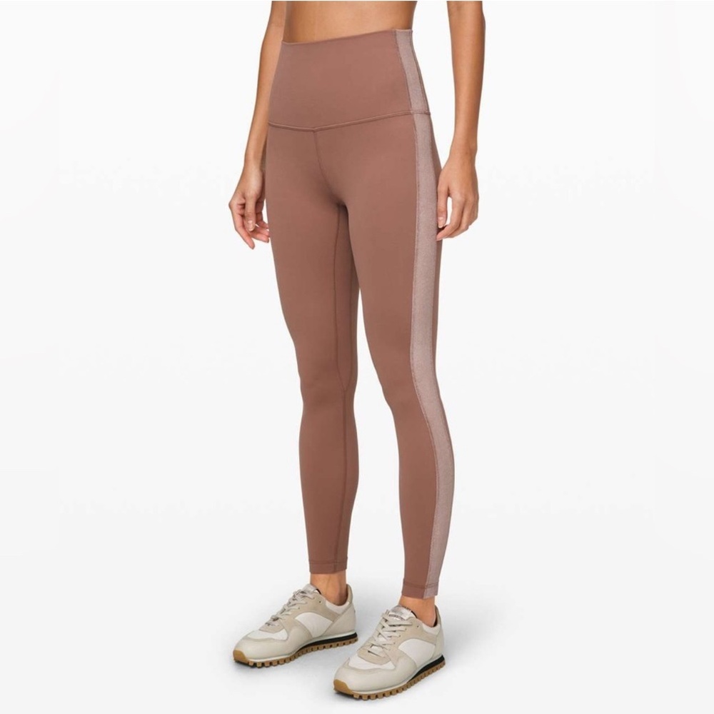 Lululemon Align Super High-Rise Pant 28" Velvet Spanish Oak Nulu Sz 8 Coquette